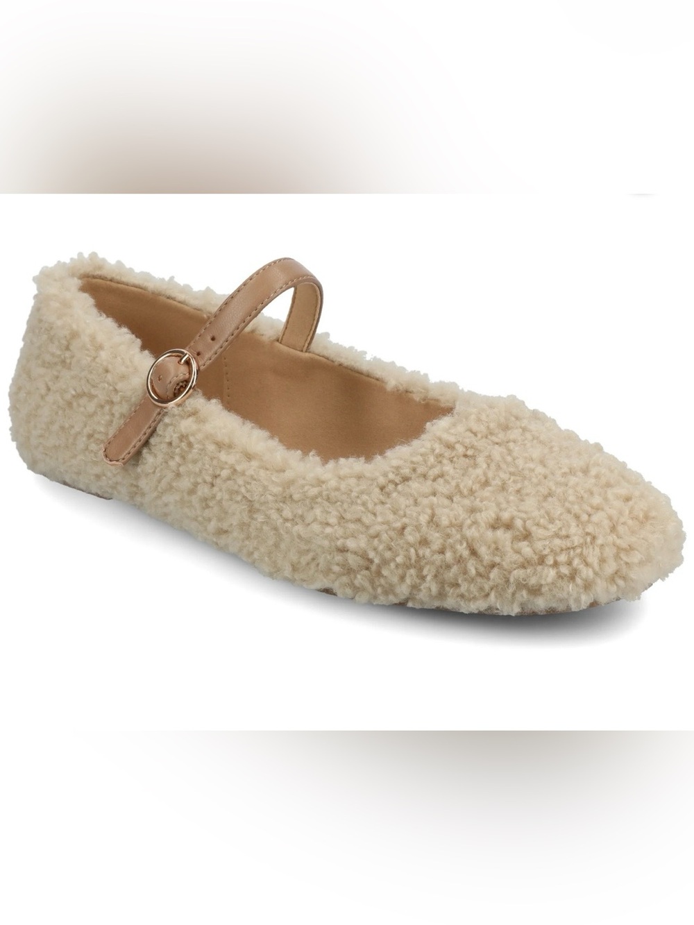 Journee Womens Carrie Buckle Square Toe Mary Jane Dress Flats